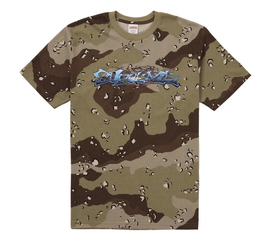 Supreme Supreme Tag Tee Chocolate Chip Camo Size M Size US M / EU 48-50 / 2 - 1 Thumbnail