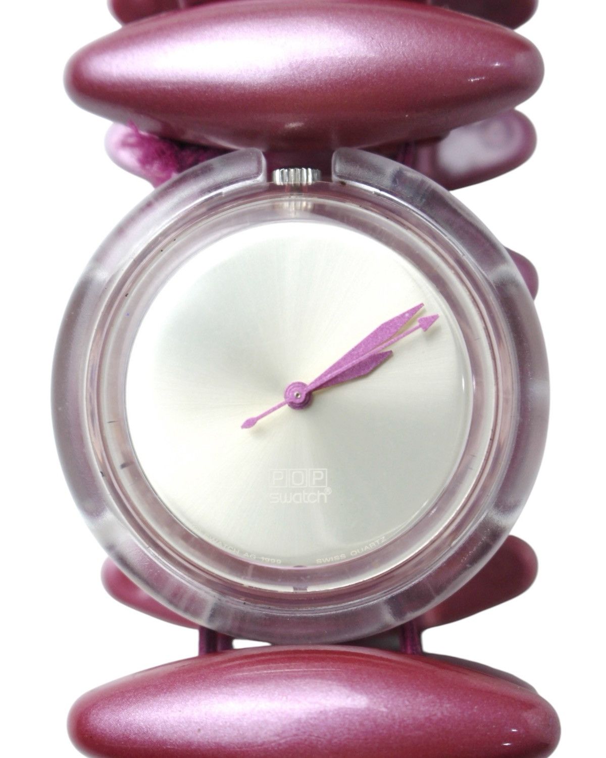 Vintage 1999 SWATCH POP NEANDA VIOLA COLLECTOR WATCH Size ONE SIZE - 5 Thumbnail