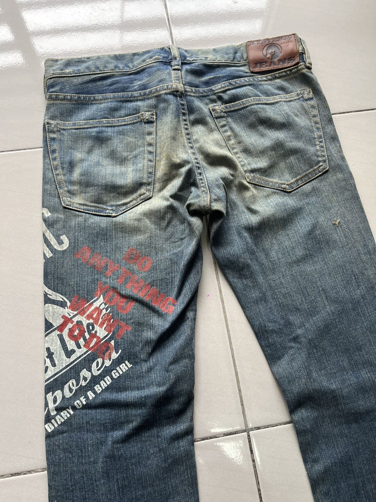Hysteric Glamour Vintage Hysteric Glamour Printed Jeans Size 29" - 7 Thumbnail