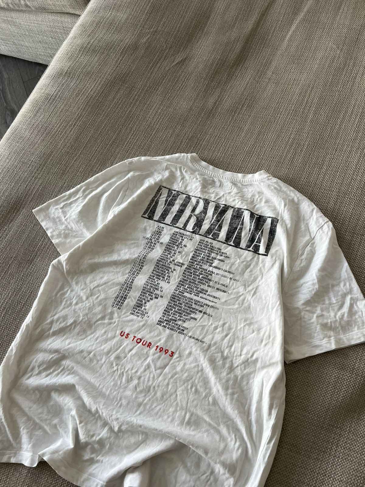 Band Tees × Nirvana 💥💥 Nirvana Band T-Shirt Tee Tour Size US M / EU 48-50 / 2 - 10 Thumbnail