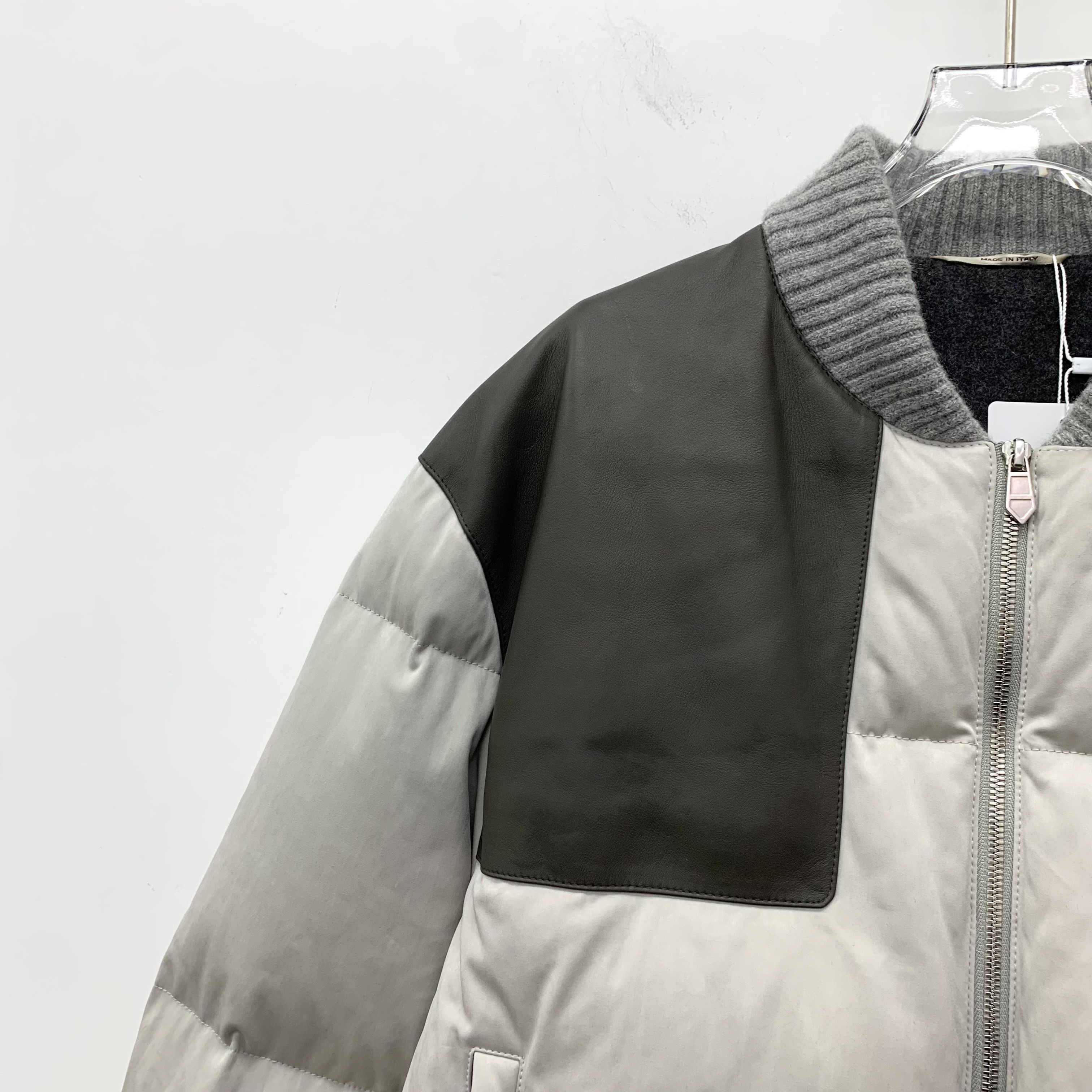 Hermes Hermes Colorblock Leather Down Jacket (Size 52) Size US L / EU 52-54 / 3 - 6 Thumbnail