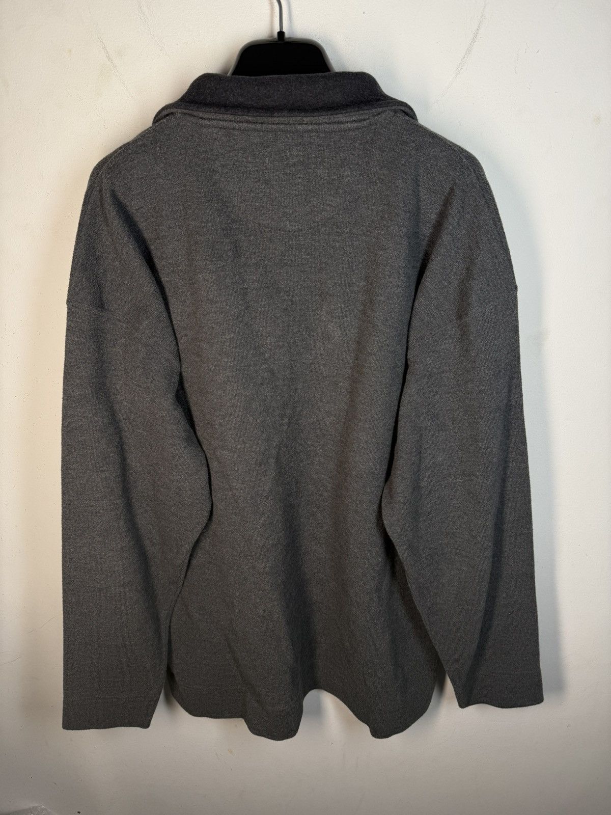 Yves Saint Laurent 90s YSL Sweatshirt 1/4 Quarter Zip Grey Vintage Sweater Size US XL / EU 56 / 4 - 11 Thumbnail