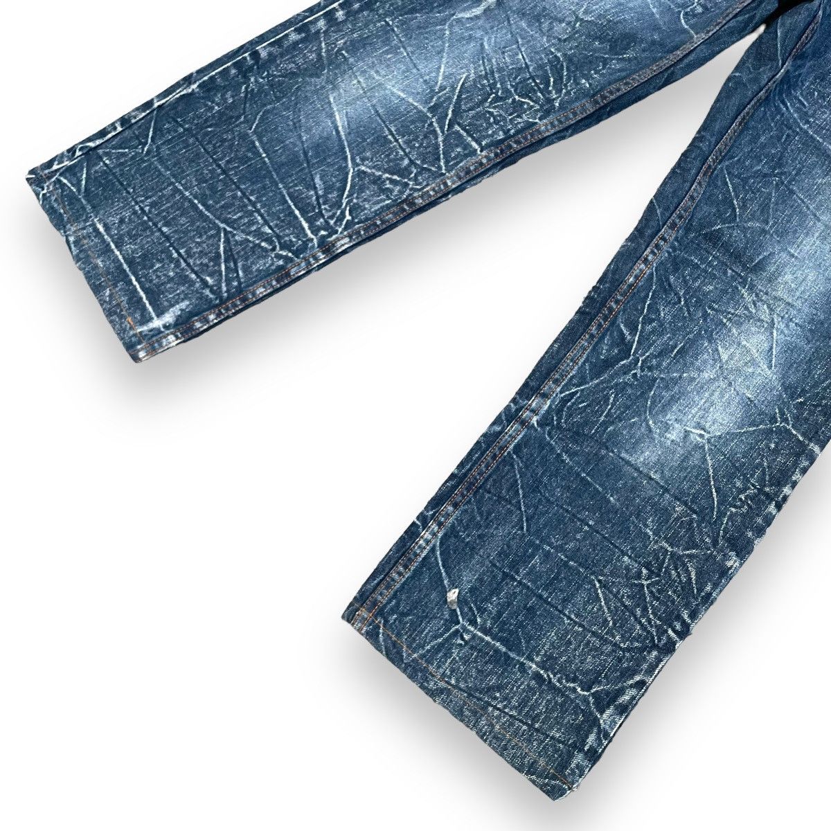 If Six Was Nine × Japanese Brand × Le Grande Bleu (L.G.B.) 🇯🇵 NYLAUS DOUBLE WAIST WASHED DENIM PANTS Size US 30 / EU 46 - 4 Thumbnail