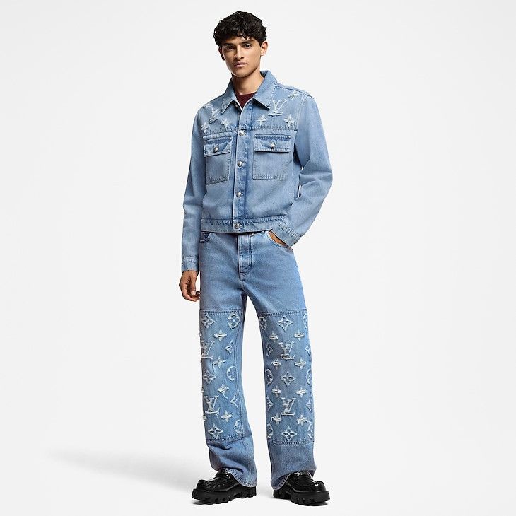 Louis Vuitton Denim Trucker Jacket Size US XXL / EU 58 / 5 - 5 Thumbnail