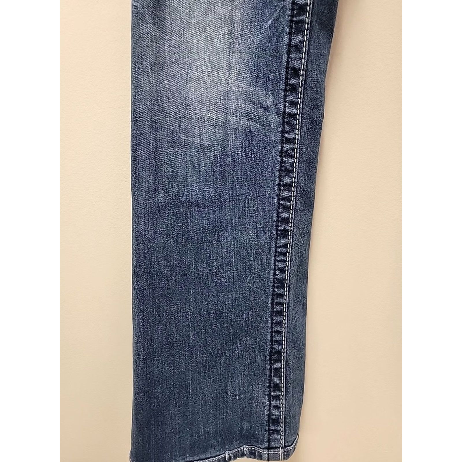 Miss Me Miss Me Jeans Bootcut 30x34 Blue Embroidered Stretch Denim Women's Regular Jeans 5-Pocket JP504688 Size 30" / US 8 / IT 44 - 4 Thumbnail