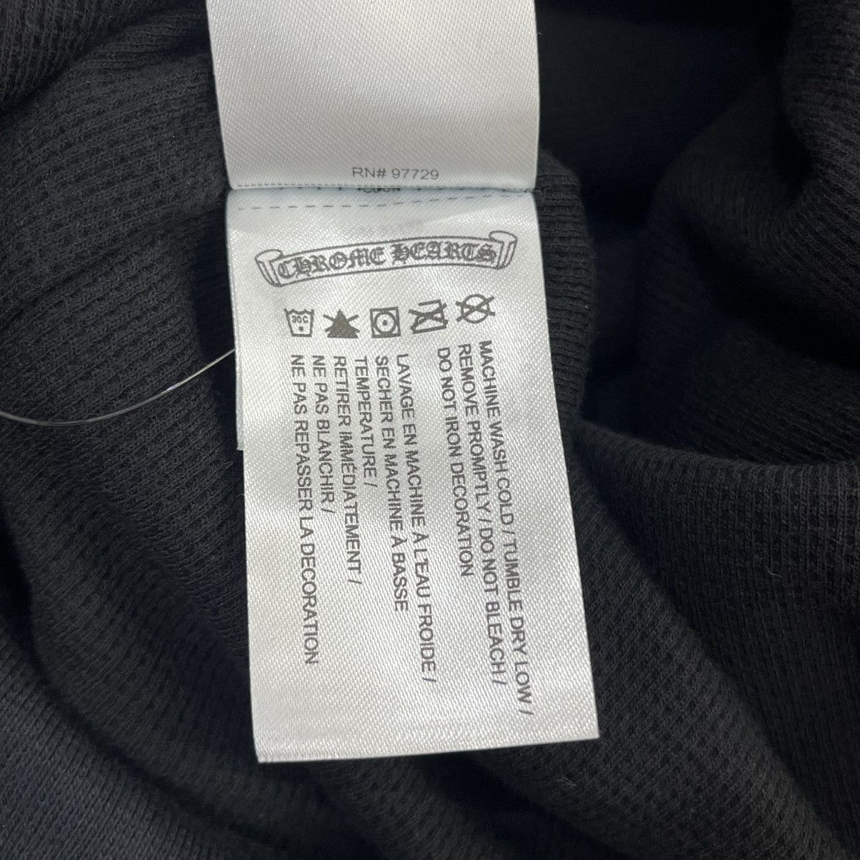Chrome Hearts CHROME HEARTS Thermal Blue Letter Full Zip Up Black Size US XL / EU 56 / 4 - 9 Thumbnail