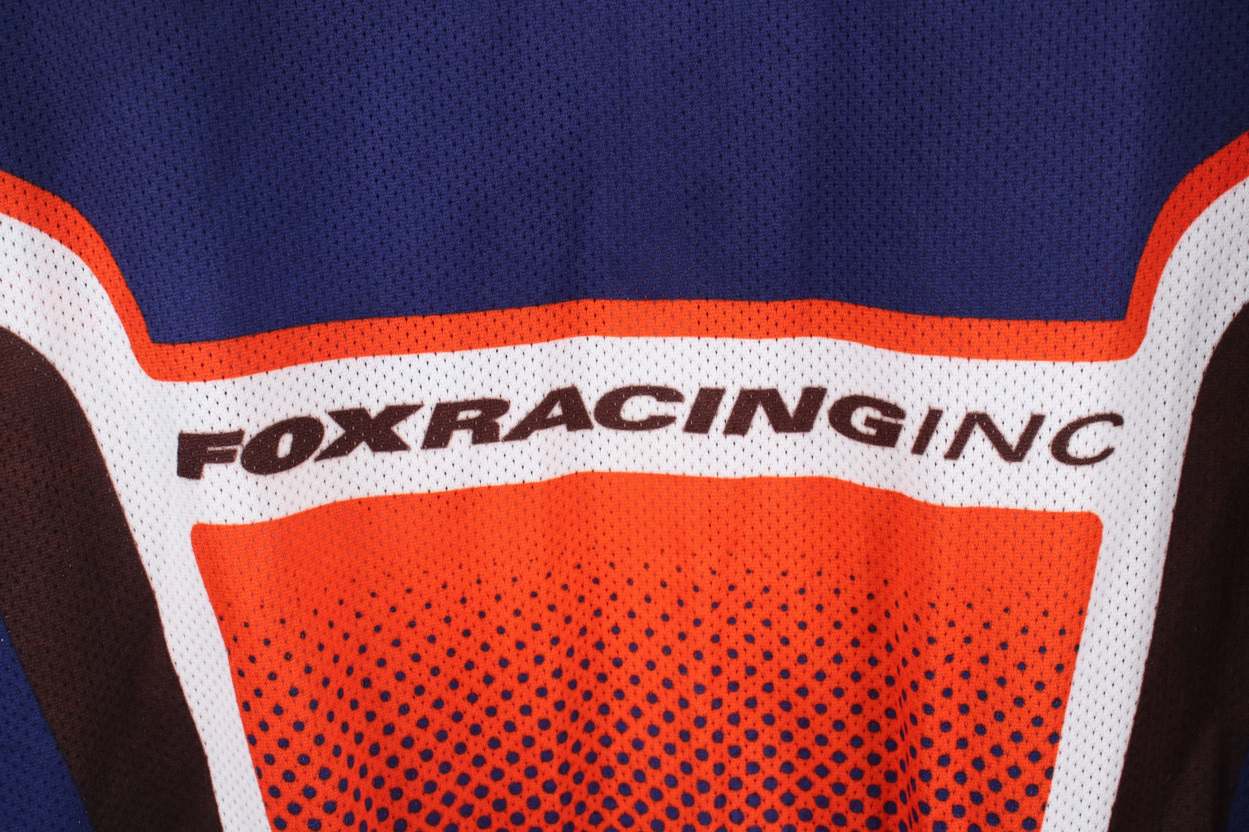 Fox Racing × Vintage Vintage 90s Fox Racing Bicycle Cycling Racing Jersey USA Size US L / EU 52-54 / 3 - 11 Thumbnail