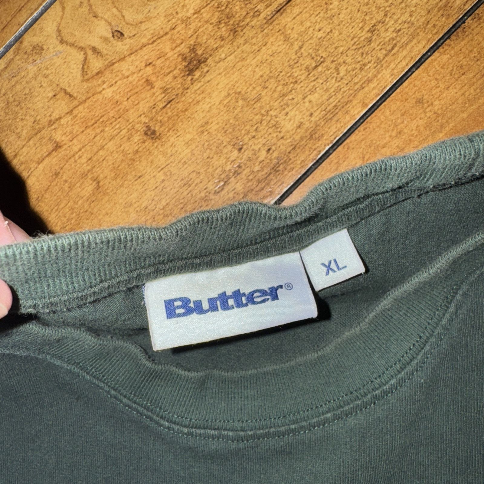 Hypebeast Butter Skateboarding Sad Dog T-Shirt Green XL 23x29 Size US XL / EU 56 / 4 - 4 Thumbnail