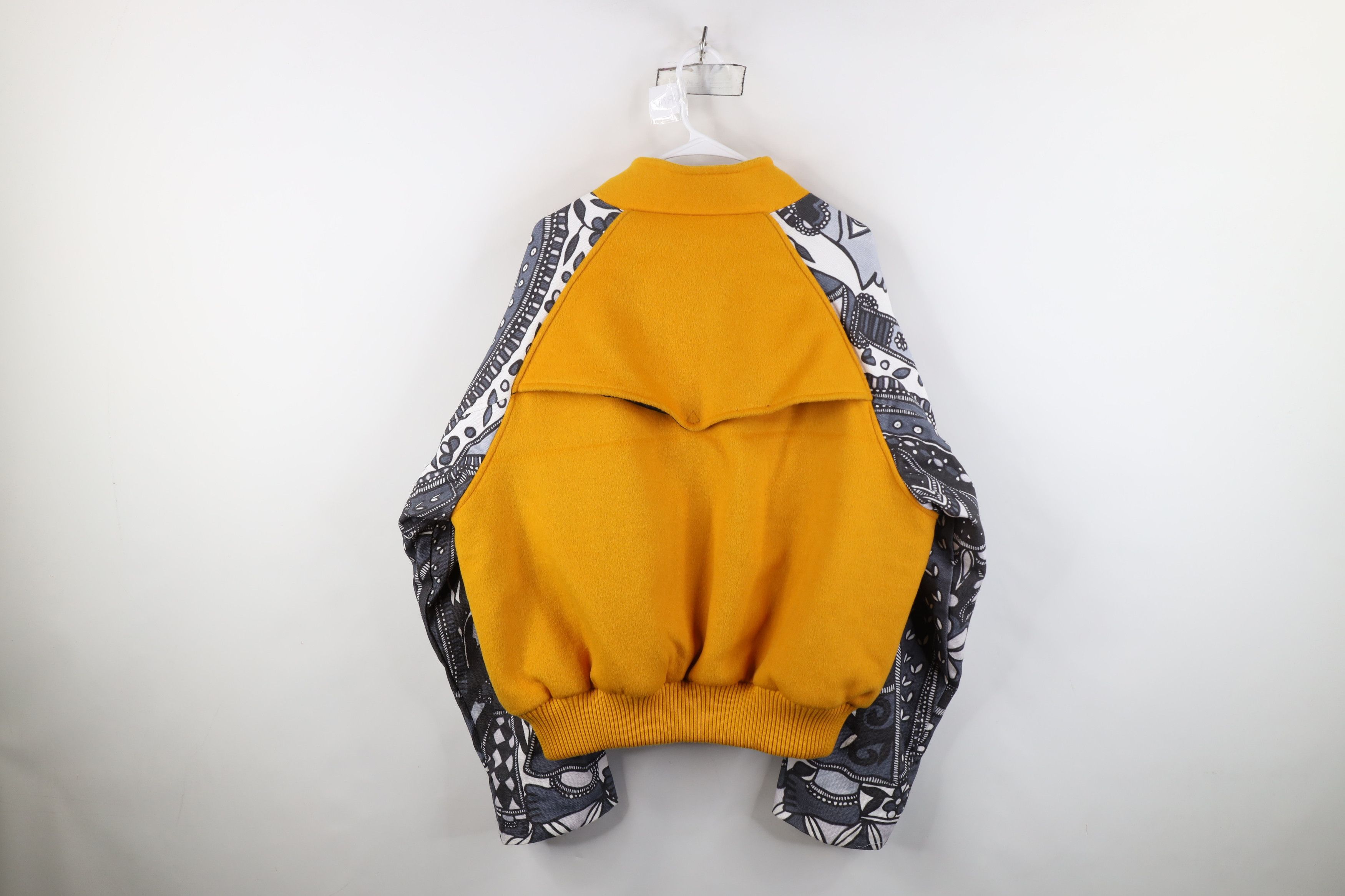 Vintage Sevin Kasran Streetwear Adult Flower Wool Bomber Jacket Size US XXL / EU 58 / 5 - 13 Thumbnail