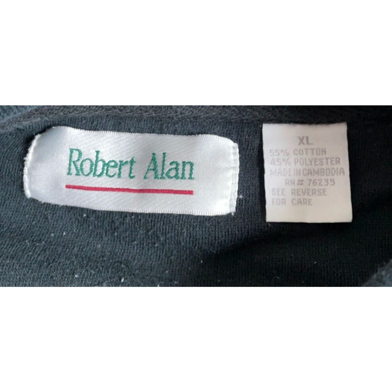 Vintage VINTAGE Robert Alan Sweater Shirt XL Black Gray Striped Collared Heavyweight 90s Pullover Men’s Size US XL / EU 56 / 4 - 3 Thumbnail