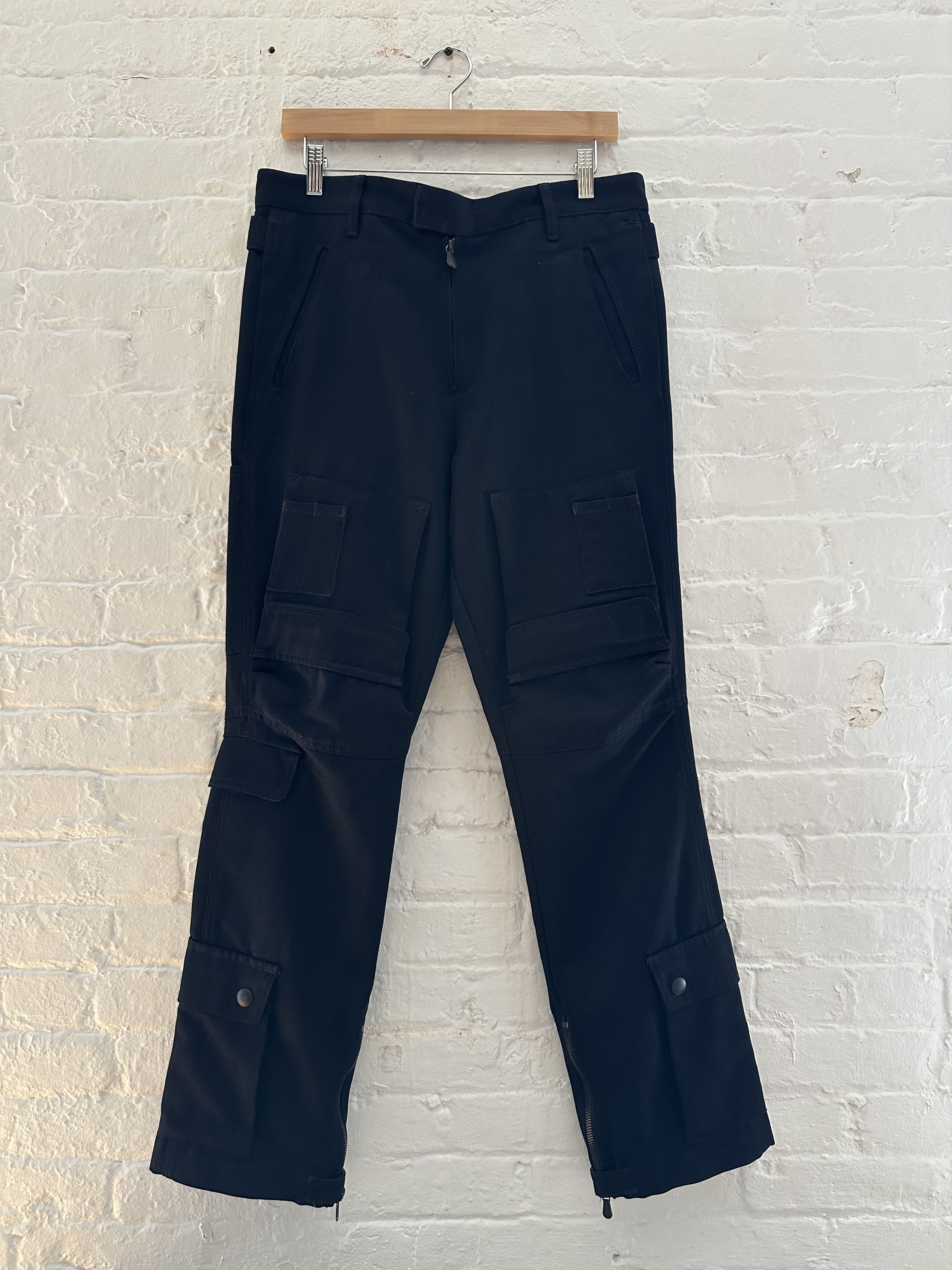 Bottega Veneta Bottega Tech Nylon Cargo Pants Black | Grailed