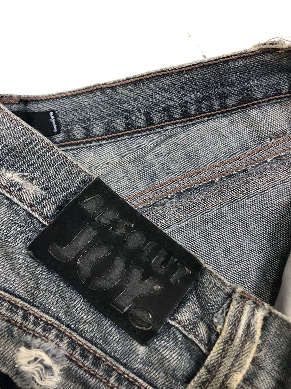Kapital 🔥ABSOLUTE JOY EARTHY MUD WASH DISTRESSED DENIM JEANS Size US 34 / EU 50 - 11 Thumbnail