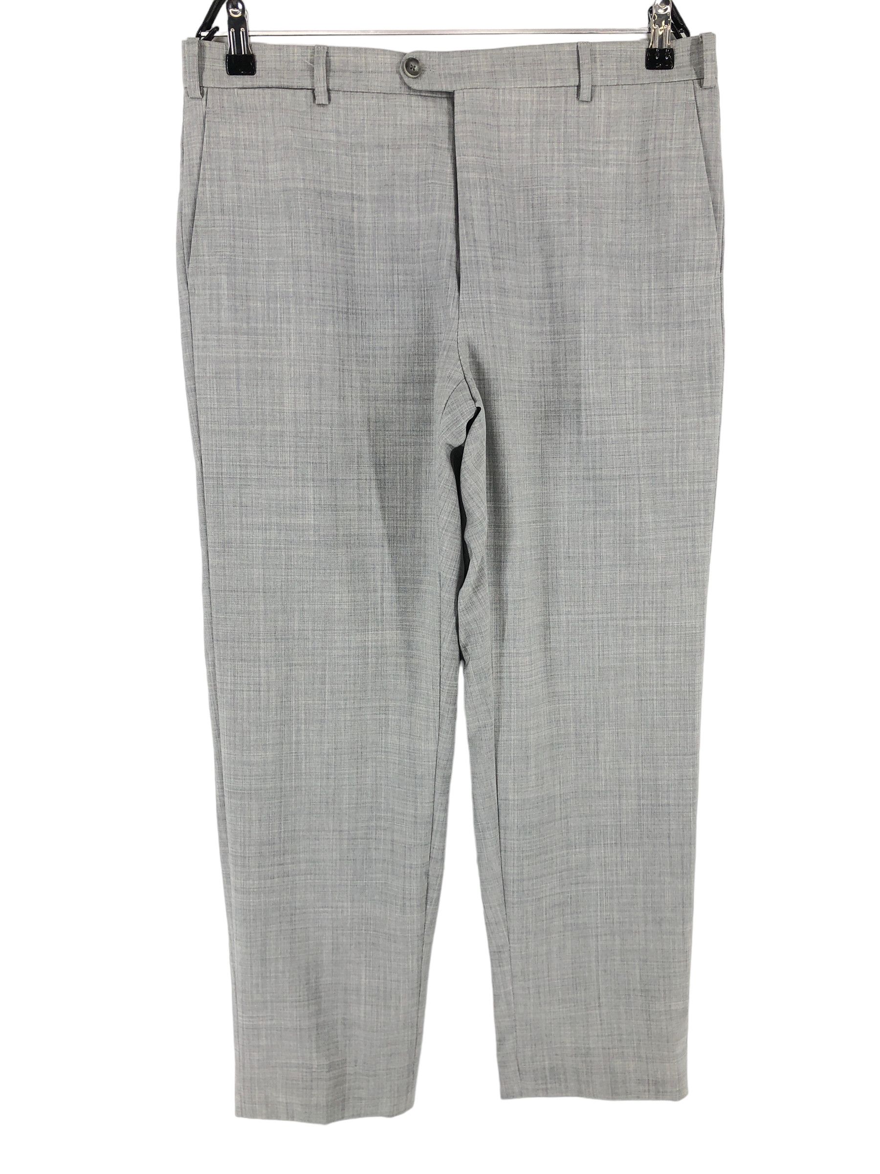Suitsupply Soho Turn Up Pure Wool Formal Trousers Size 102 - W34 L27 Size 34R - 1 Thumbnail