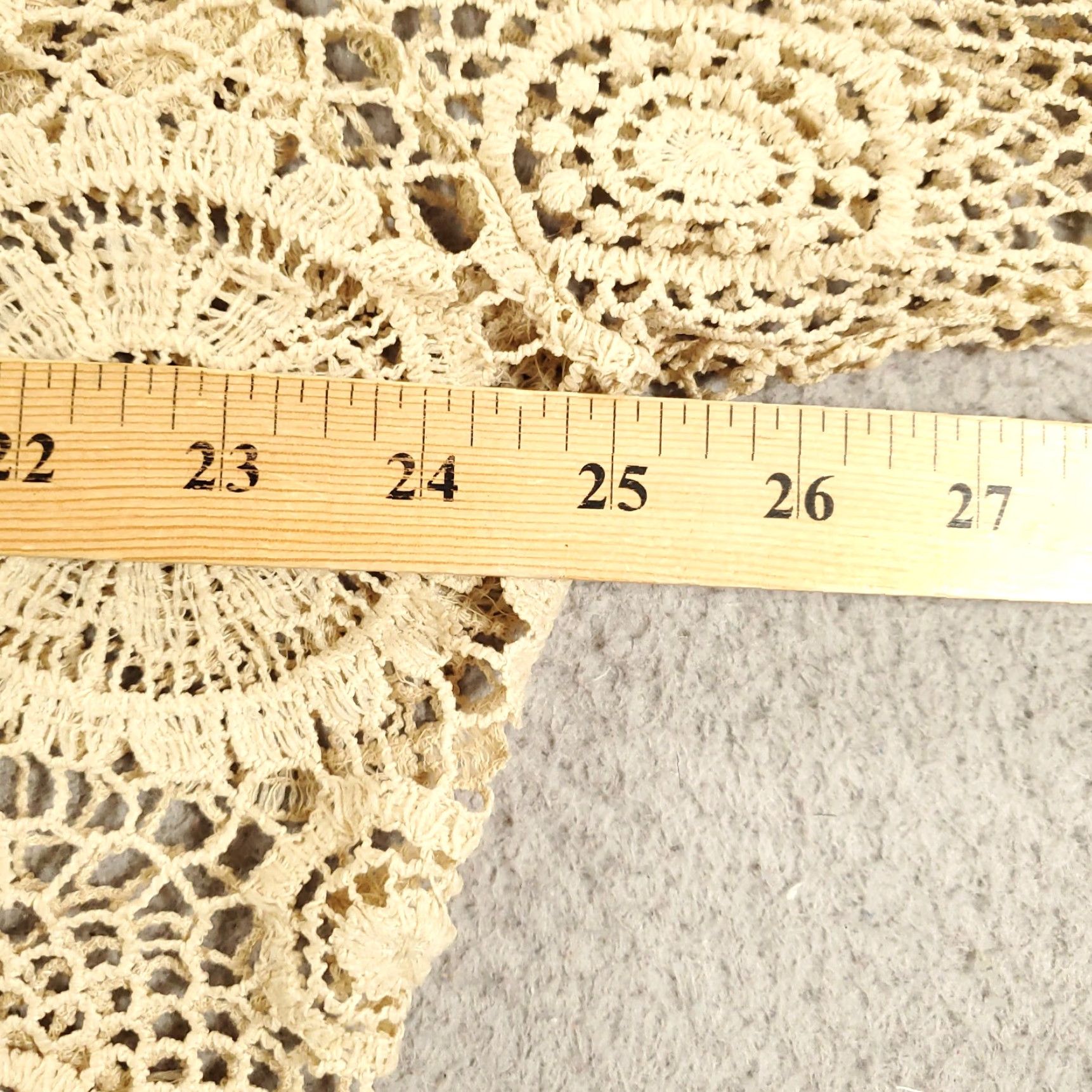 Vintage Calessa Blouse Womens L Ivory Open Lace Sheer Scalloped Hem Pullover Boho Shirt Tunic Casual Size L / US 10 / IT 46 - 4 Thumbnail