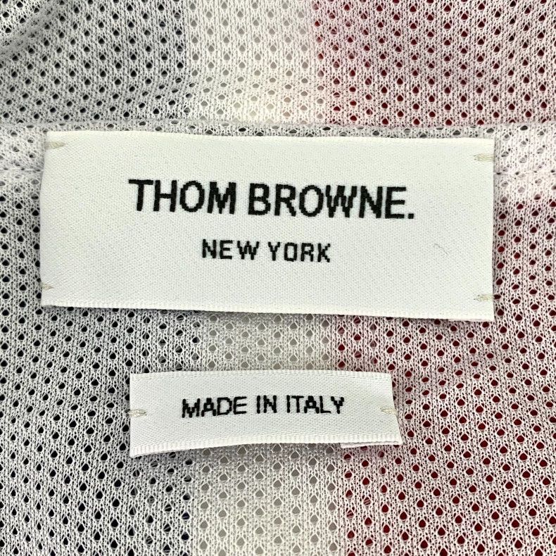 Thom Browne Thom Browne Gray striped wool hooded drawstring zipper jack Size US XXL / EU 58 / 5 - 6 Thumbnail