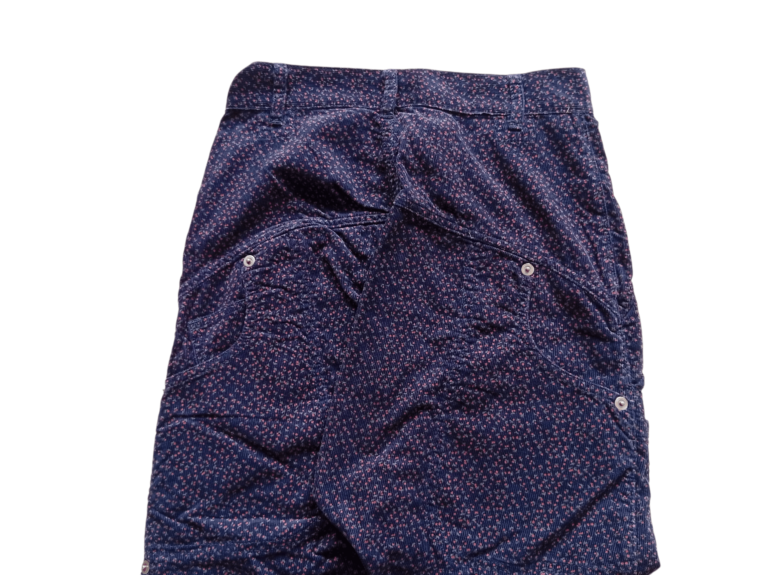 Issey Miyake Mercibeaucoup corduroy floral dropcrotch pants Size 28" / US 6 / IT 42 - 7 Thumbnail