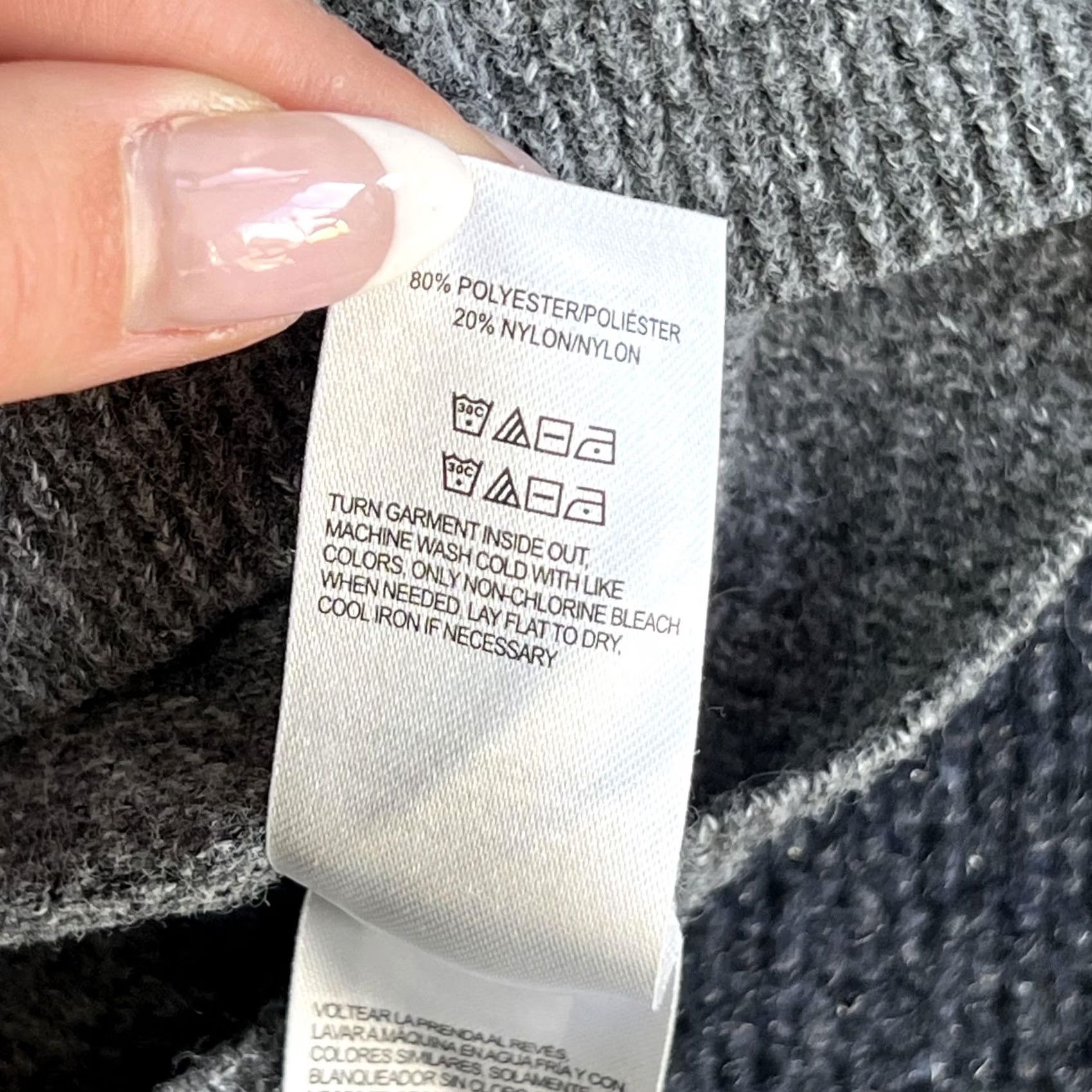 Lucky Brand Lucky Brand Sweater Womens Large Gray V Neck Lightweight Knit Pullover Size L / US 10 / IT 46 - 6 Thumbnail