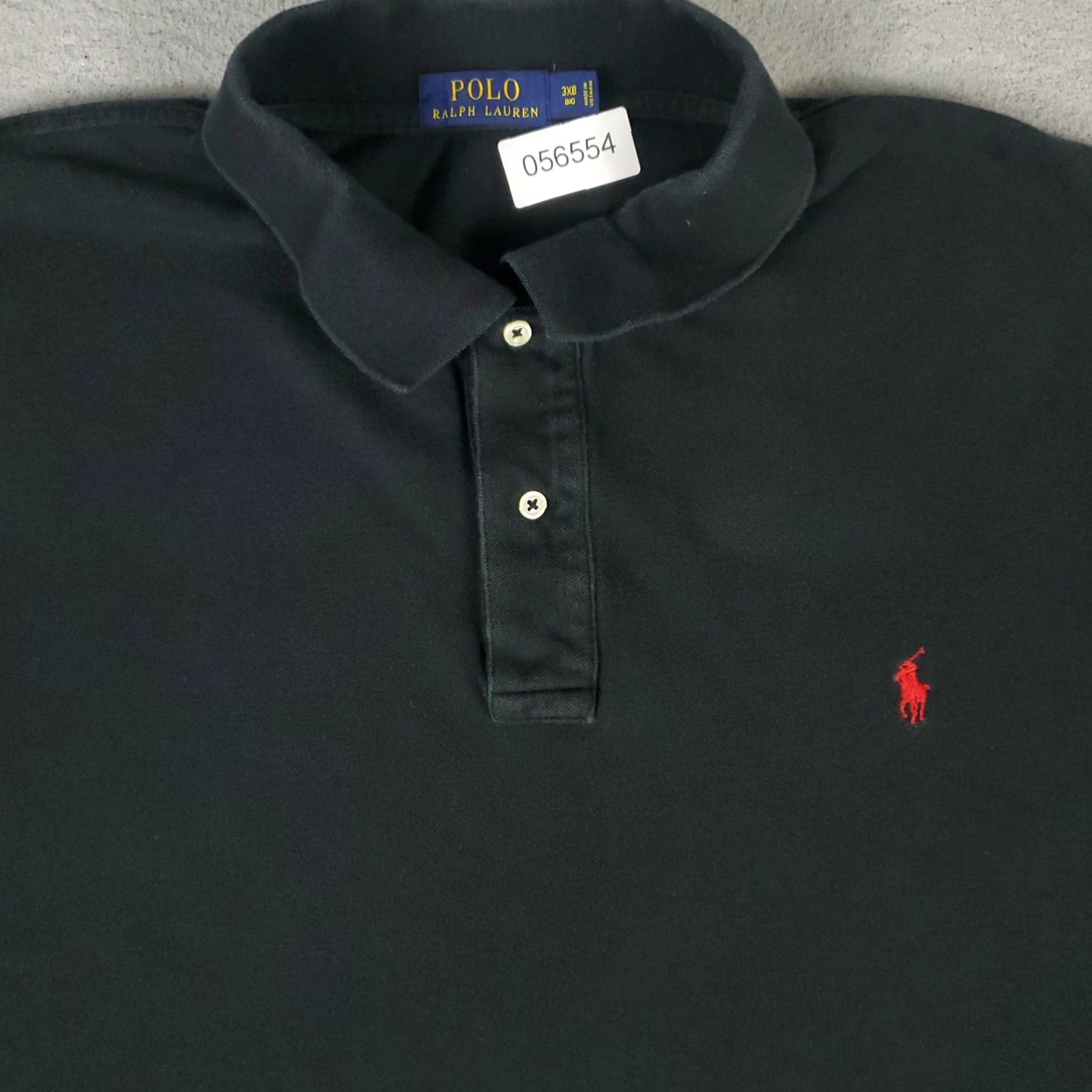 Ralph Lauren Ralph Lauren Polo Shirt Mens Big 3X Black Cotton Polo Shirt Polo Black 3X Big & Tall Mens Golf Casual Short Sleeve Polo Size US XXL / EU 58 / 5 - 2 Thumbnail