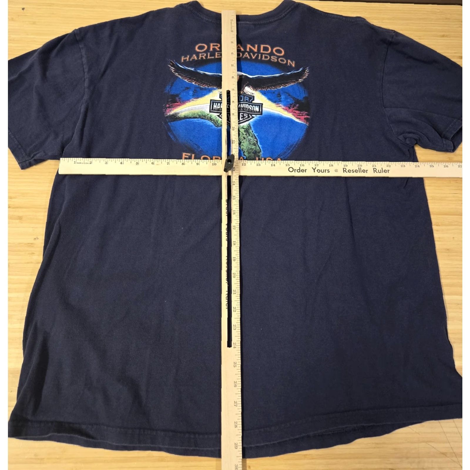 Harley Davidson Harley-Davidson Shirt Mens 2XL Blue Orlando Florida Motorcycle Pocket Tee Biker Size US XXL / EU 58 / 5 - 6 Thumbnail