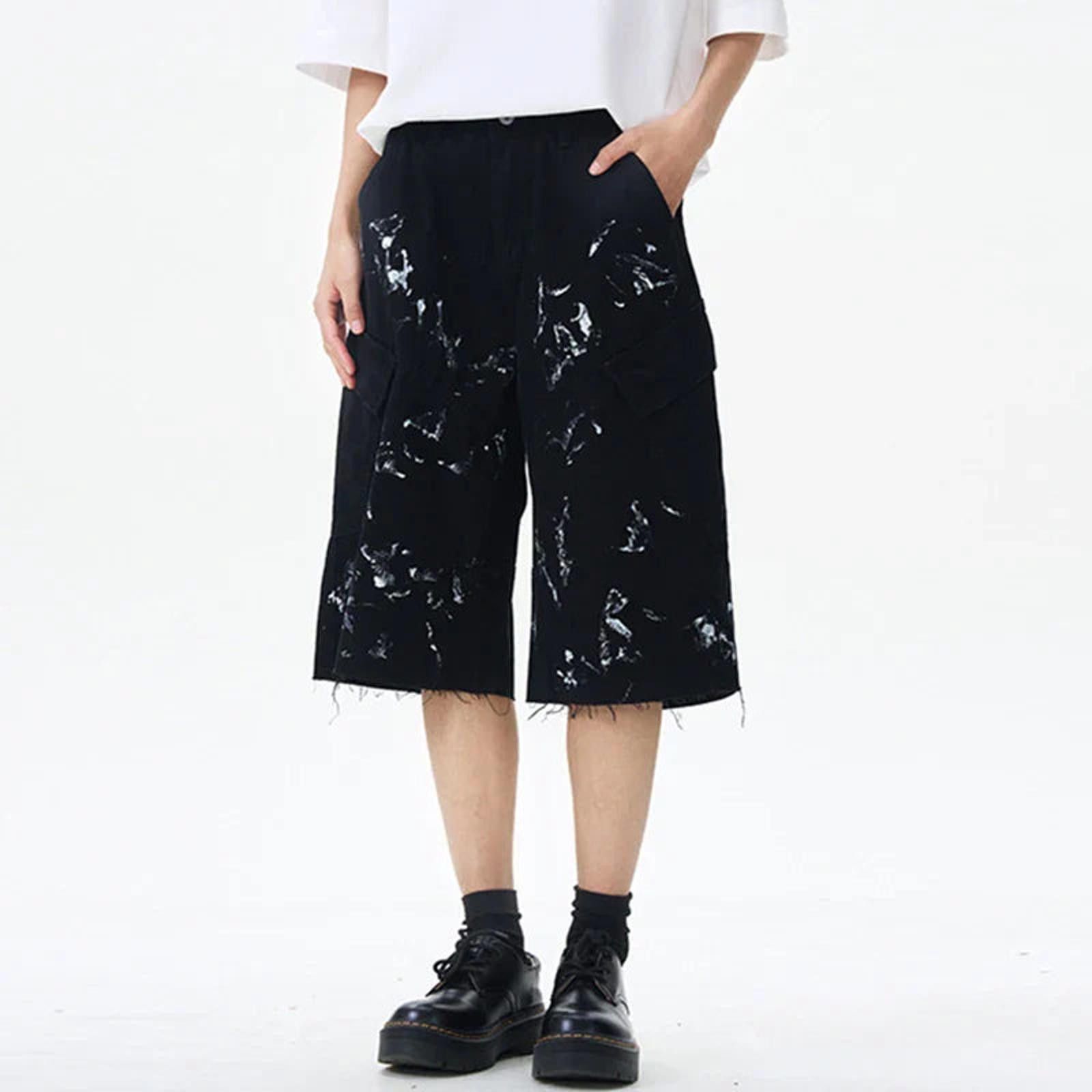 Other Paint Splash Raw Hem Jorts Size US 32 / EU 48 - 1 Thumbnail