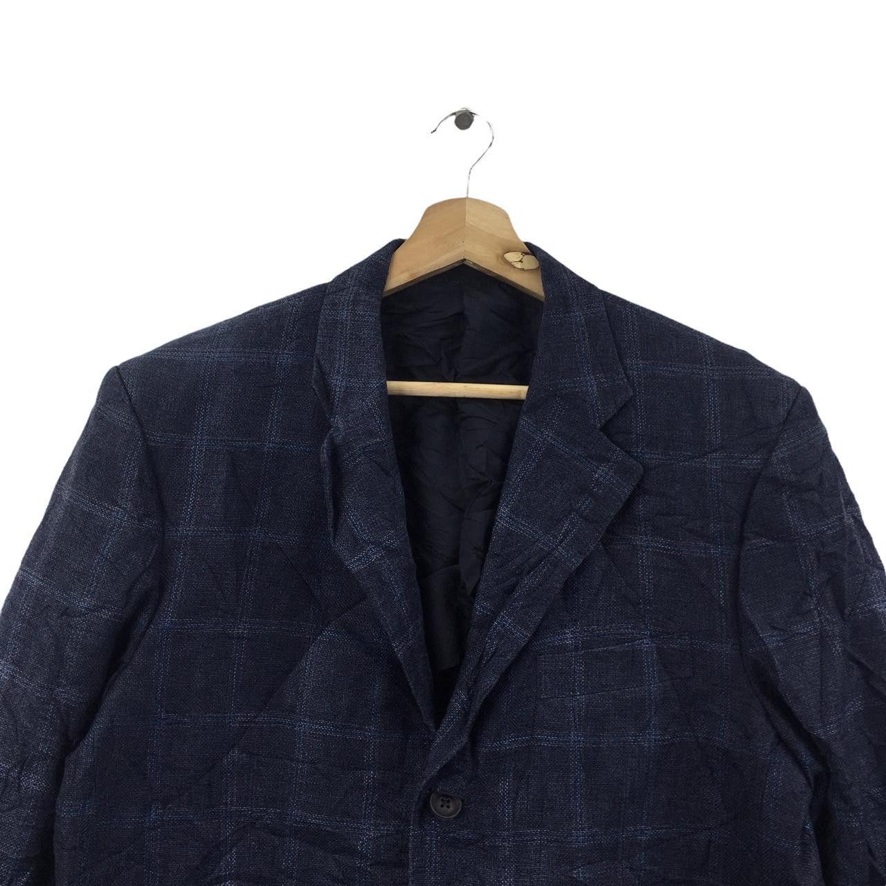 Burberry Vtg BURBERRY LONDON Plaid Checks 3 Button Blue Blazer Sport Size US M / EU 48-50 / 2 - 2 Thumbnail