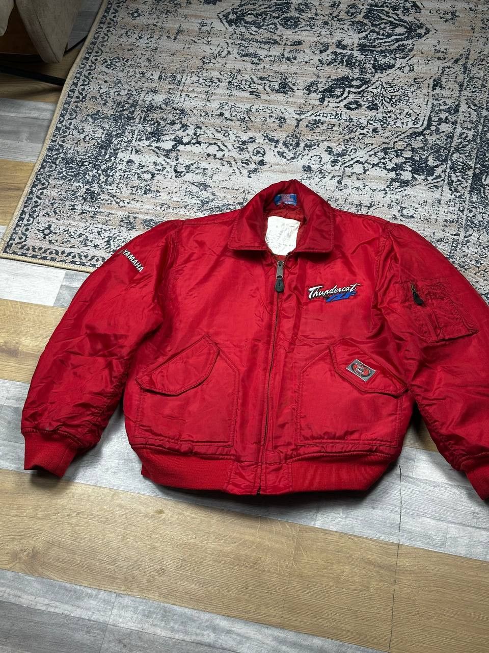 Vintage Vintage YAMAHA RACING TEAM Jacket Bomber Size US XL / EU 56 / 4 - 4 Thumbnail