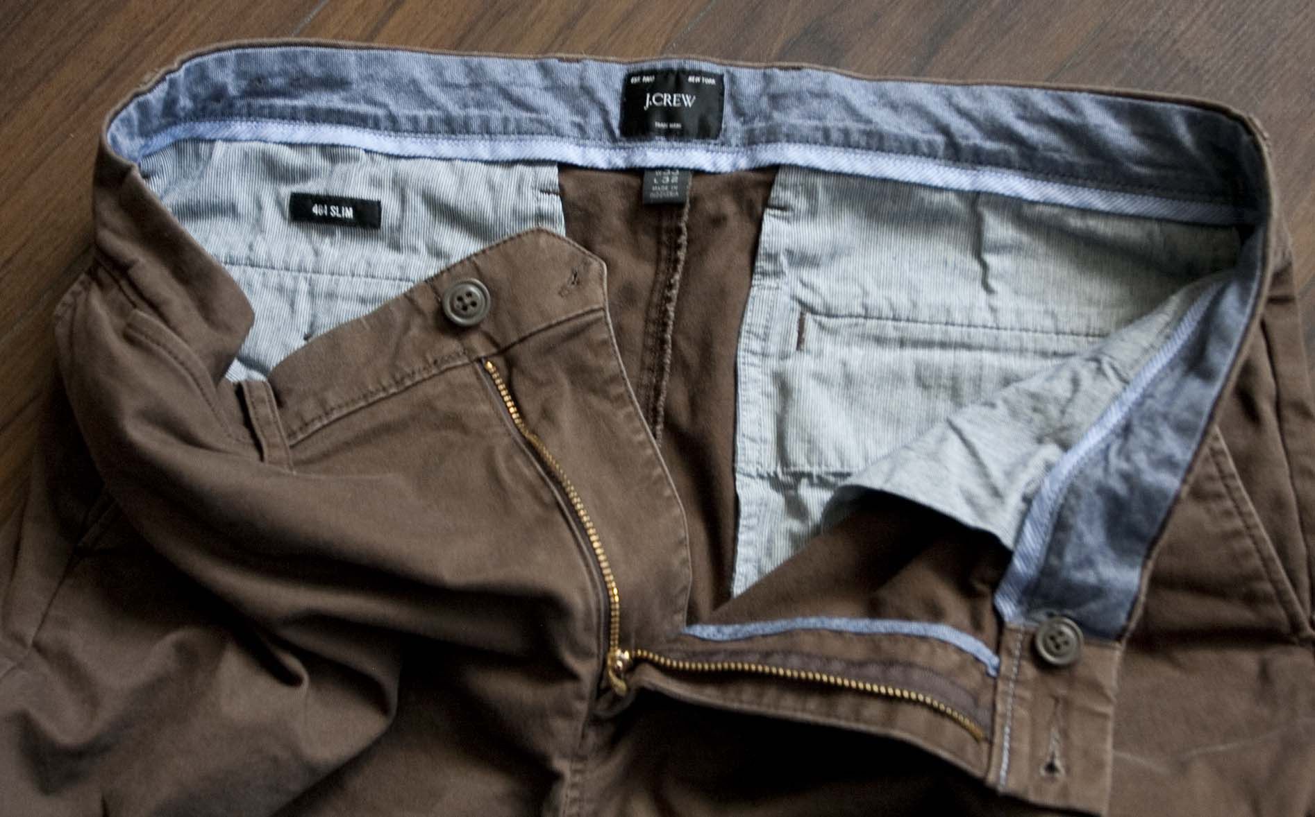 J.Crew J Crew Pants 484 Slim Size 33x30.5 Brown Size US 33 - 6 Thumbnail