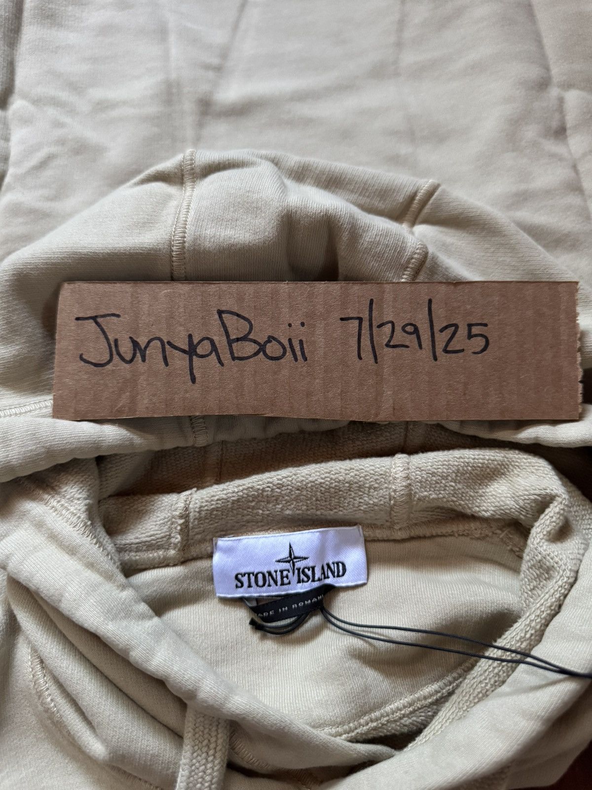 Stone Island Stone Island 771564120-V0090 Beige Hooded Sweatshirt Small Size US S / EU 44-46 / 1 - 5 Thumbnail