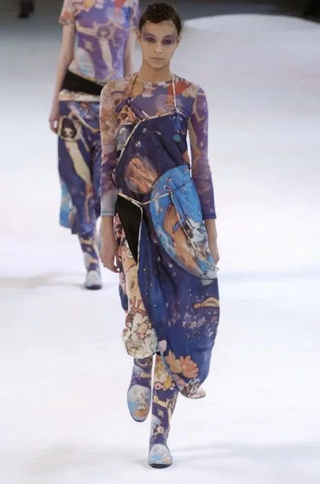 image of Issey Miyake Aya Takano 2004 Silk Wrap, Women's