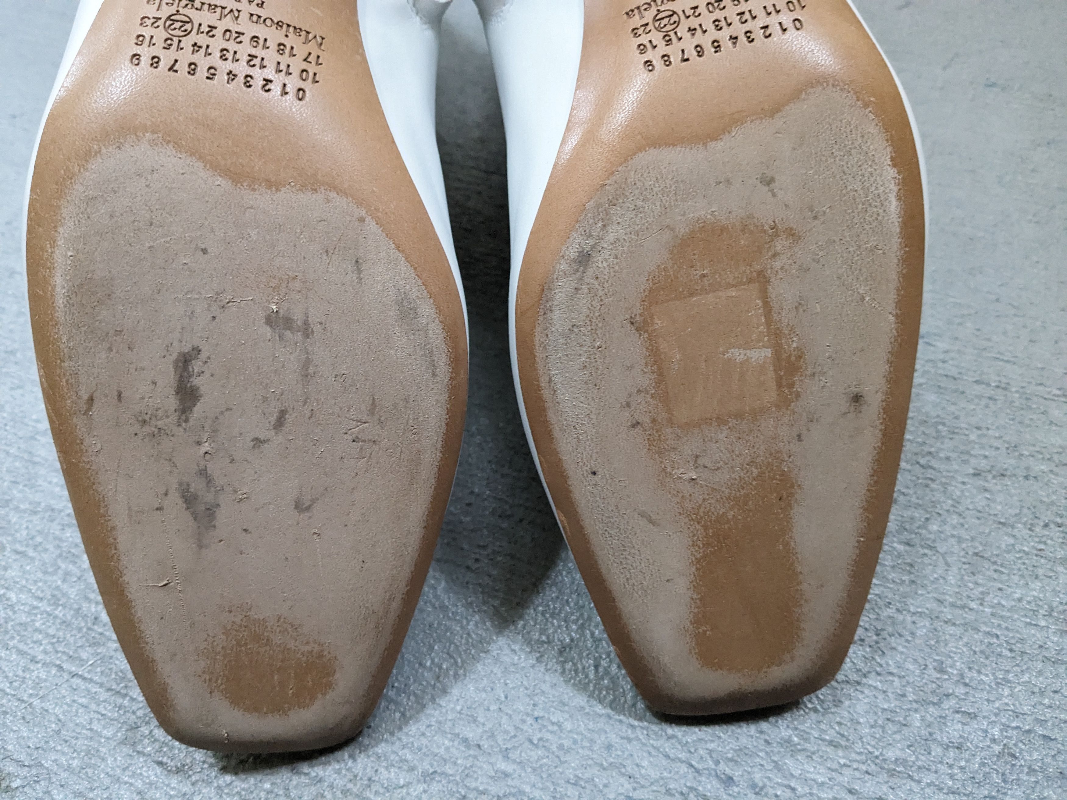 Maison Margiela Maison Margiela Boots Heels White Leather 7 40 Side Zip Size US 7 / EU 40 - 18 Thumbnail