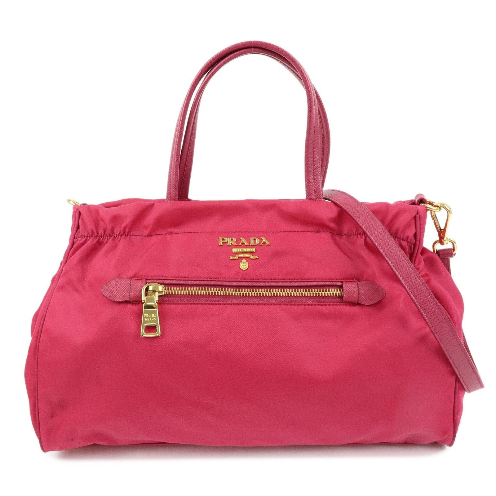 Prada Prada Tessuto Nylon Shoulder Bag Pink Size ONE SIZE - 1 Thumbnail