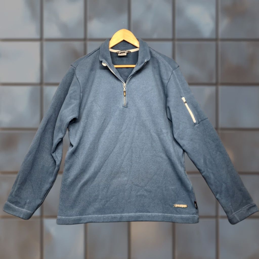 Merrell Merrell Polartec Fleece Pullover Mens Large Blue Jacket Outdoor Hiking Gorpcore Size US L / EU 52-54 / 3 - 1 Thumbnail