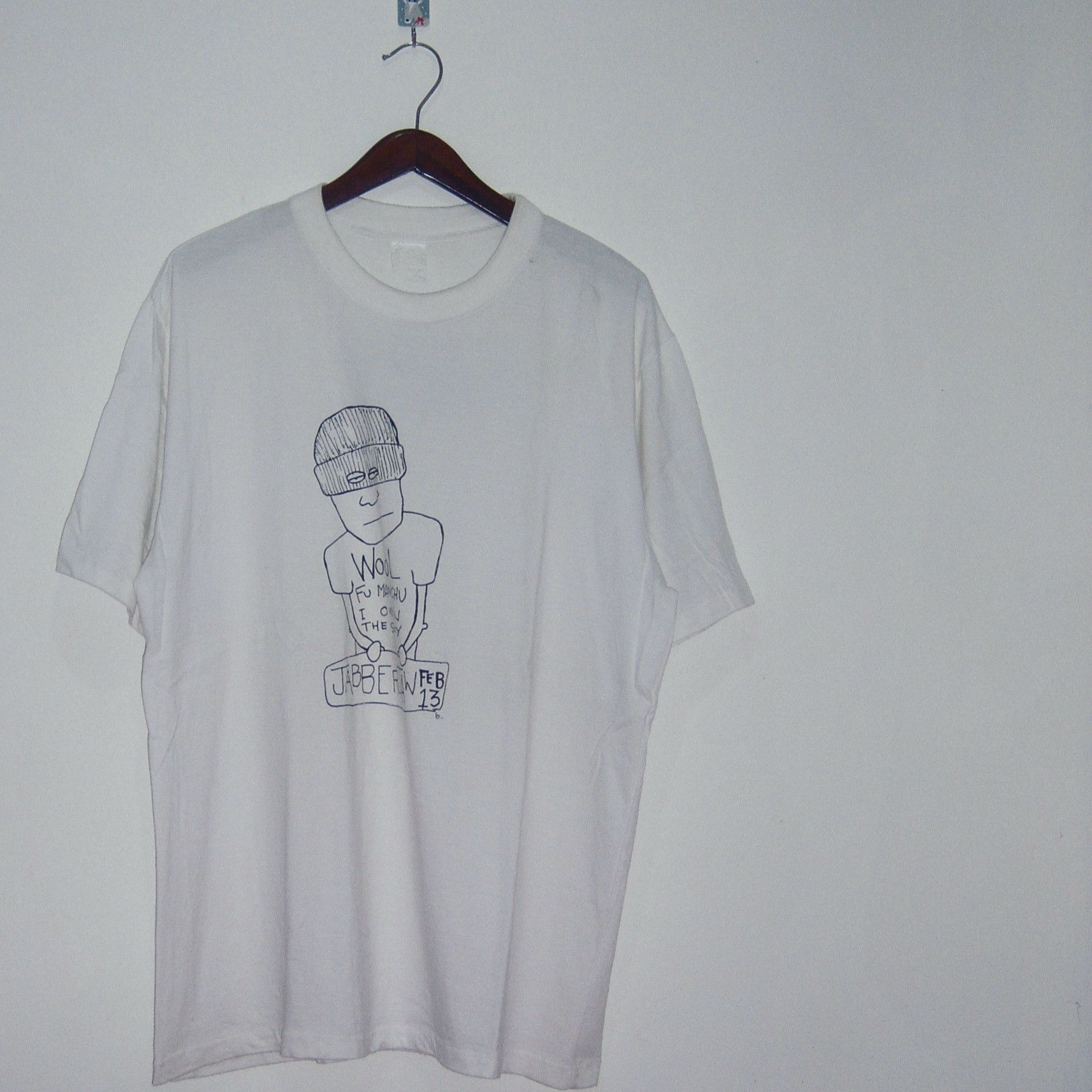 Band Tees × Vintage 90s Wool And Fu Manchu T Shirt / Noise Band Tees Size US XL / EU 56 / 4 - 2 Thumbnail