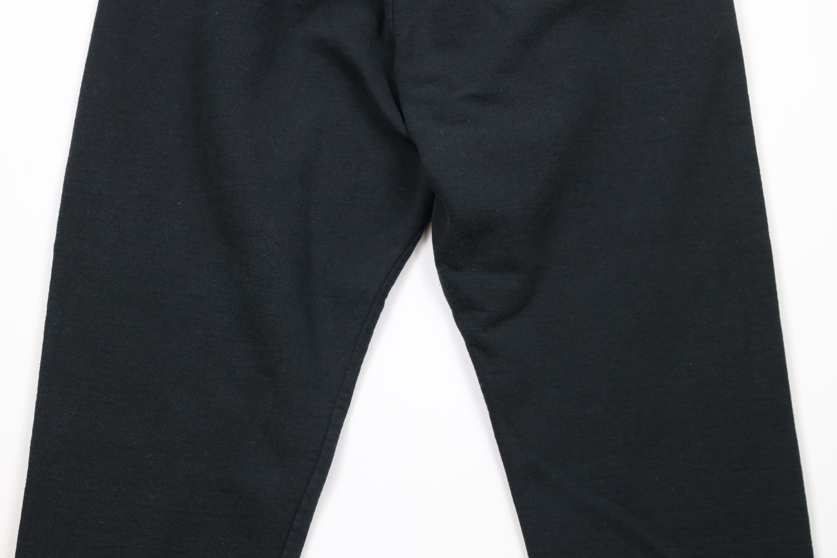 Vintage Vintage 90s Streetwear Blank Cuffed Sweatpants Joggers Black Size US 38 / EU 54 - 9 Thumbnail