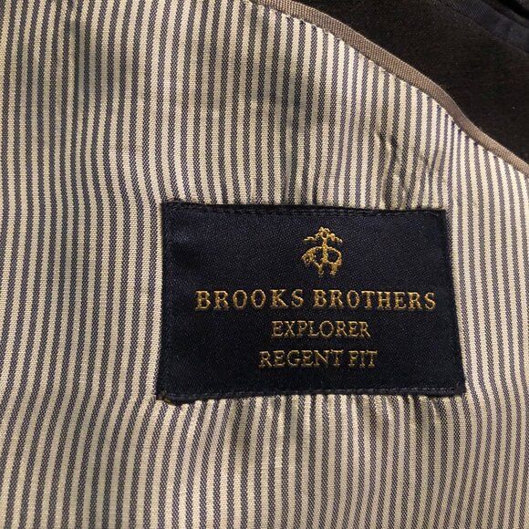 Brooks Brothers Brooks brothers men's wool blazer sport coat jacket 45R Size 44R - 8 Thumbnail