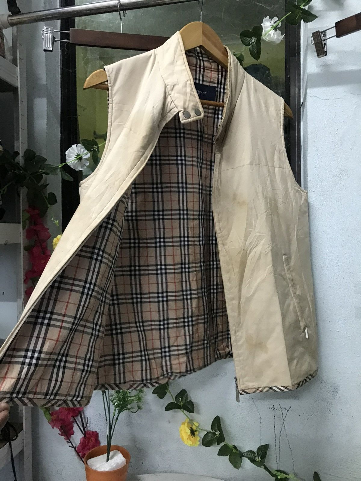 Burberry × Vintage Vintage Burberry Vest Size US M / EU 48-50 / 2 - 2 Thumbnail