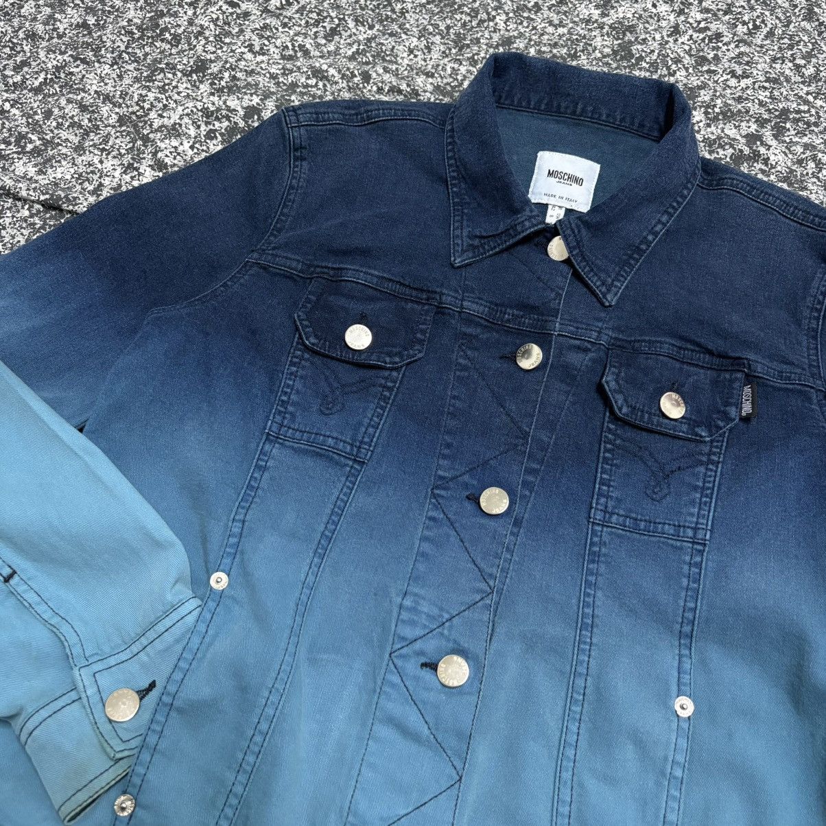 Moschino 🔴 MOSCHINO Vintage Denim Jacket 🔴 Size S / US 4 / IT 40 - 4 Thumbnail