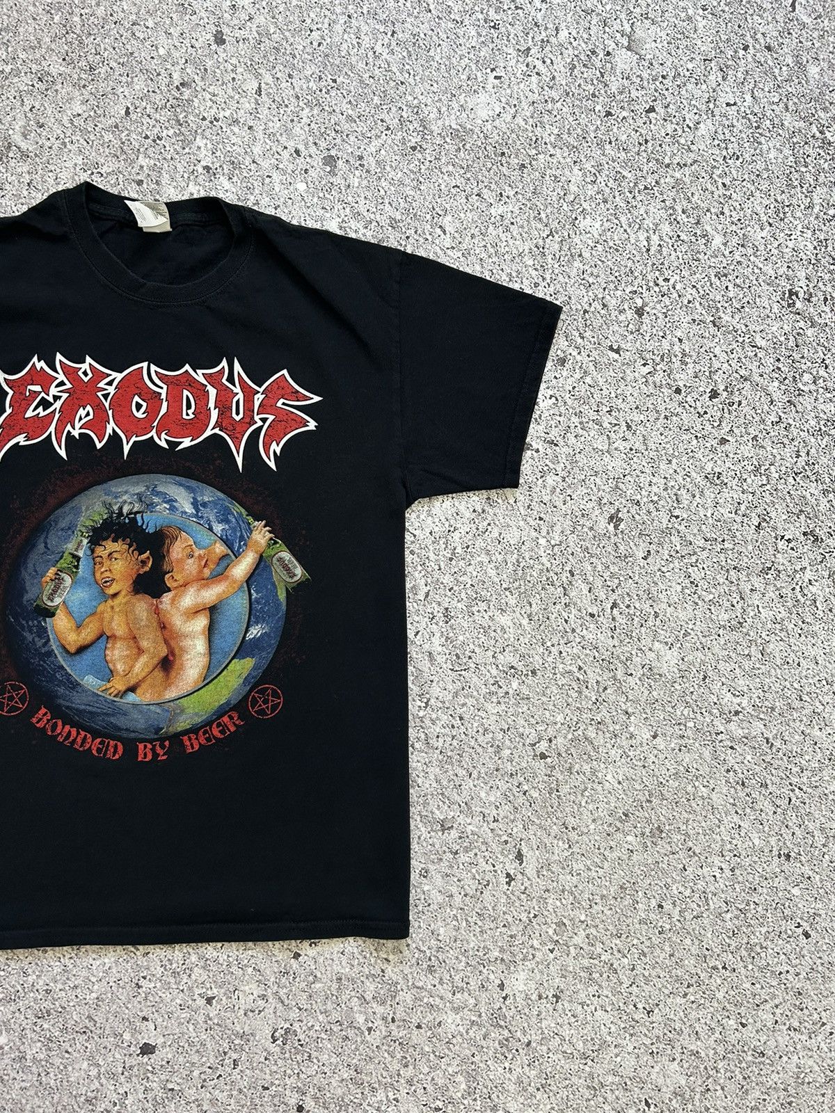Band Tees × Vintage Vintage 1990s Exodus Bonded By Blood Rock Band T-Shirt Size US L / EU 52-54 / 3 - 5 Thumbnail