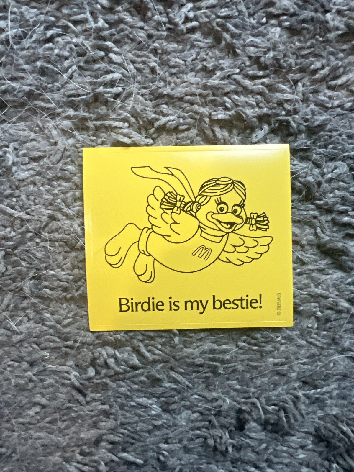 Hypebeast 2025 McDonald’s Birdie Is My Bestie! Sticker Size ONE SIZE - 1 Thumbnail