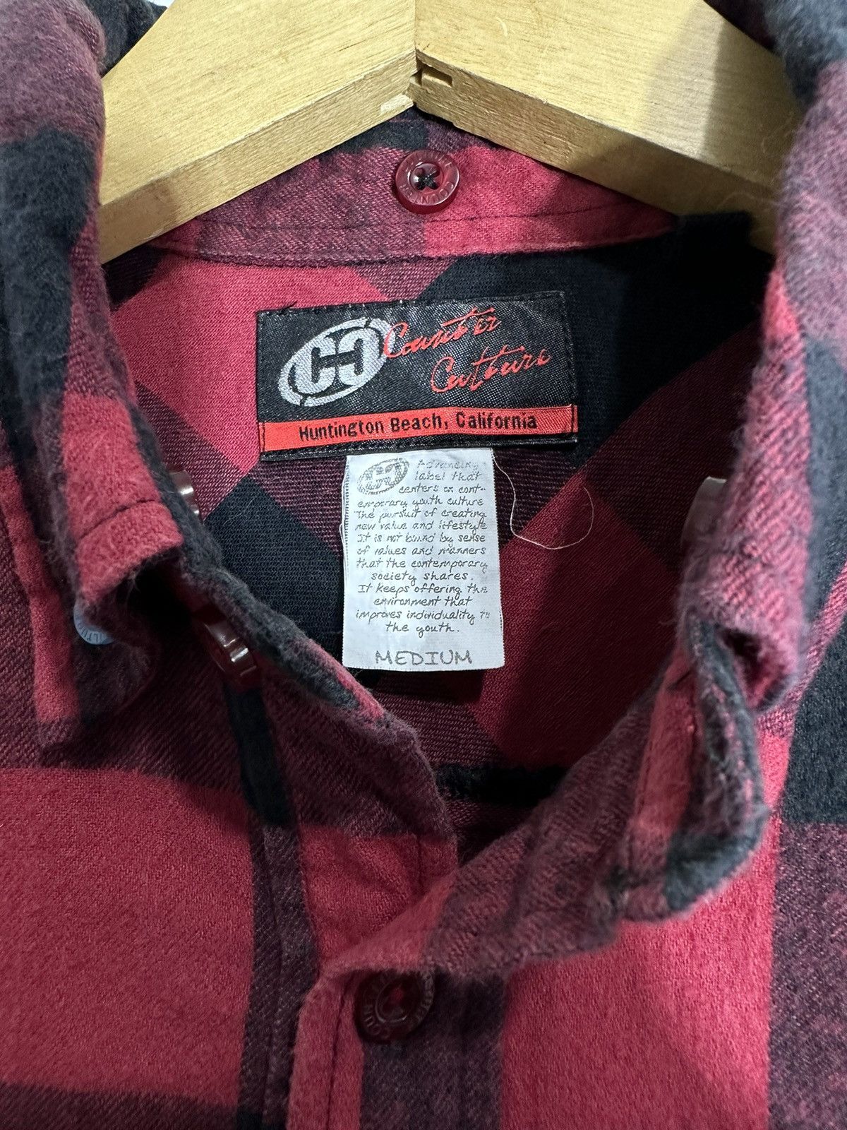 Hysteric Glamour COUNTER CULTURE SHIRT JUNYA WATANABE STYLE PLAID BUTTON Size US M / EU 48-50 / 2 - 8 Thumbnail
