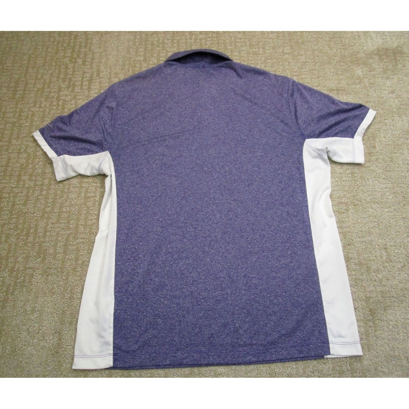 Nike Nike Tour Performance Polo Shirt Men L Purple White Golf Dri Fit Activewear Size US L / EU 52-54 / 3 - 4 Thumbnail