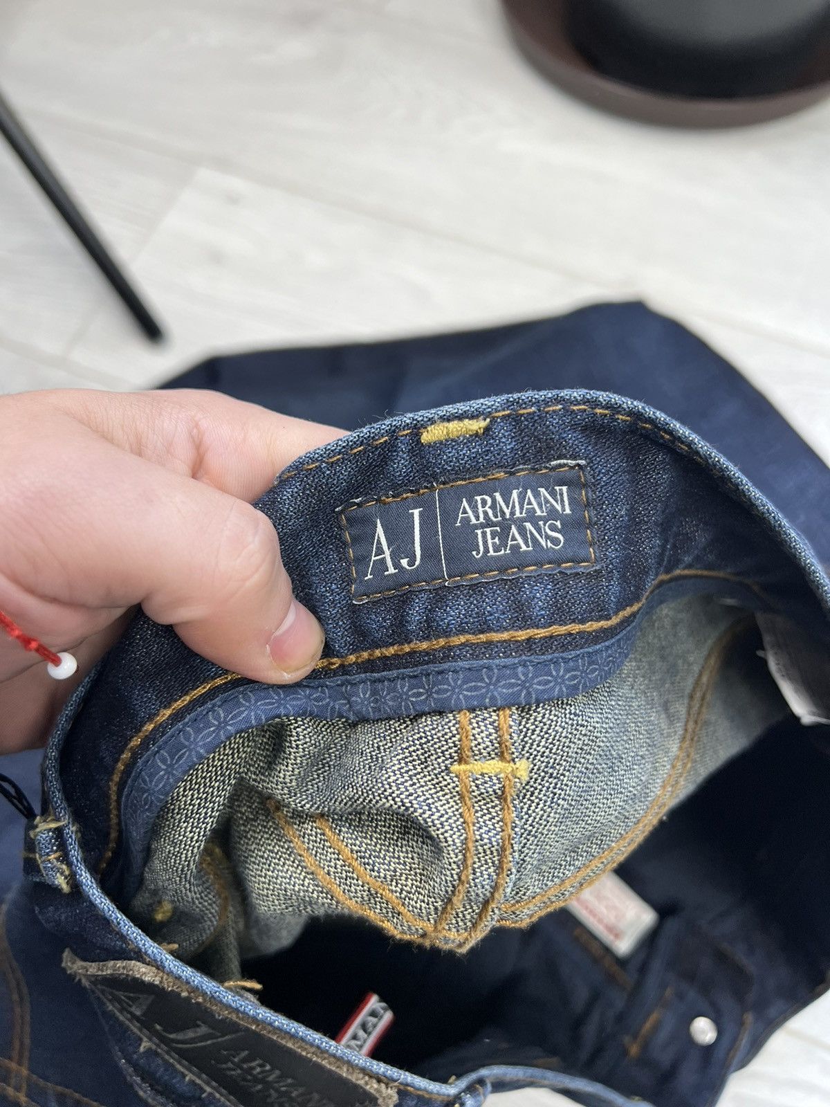 Armani × Vintage Vintage Y2K Armani Jeans Washed denim pants Size US 34 / EU 50 - 5 Thumbnail