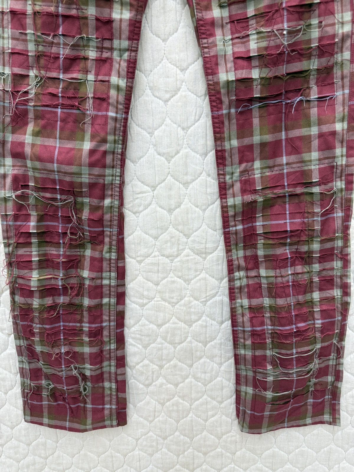 Hysteric Glamour 🔥🔥🔥ARCHIVE HYSTERIC GLAMOUR TARTAN PUNK PANTS Size 28" / US 6 / IT 42 - 5 Thumbnail