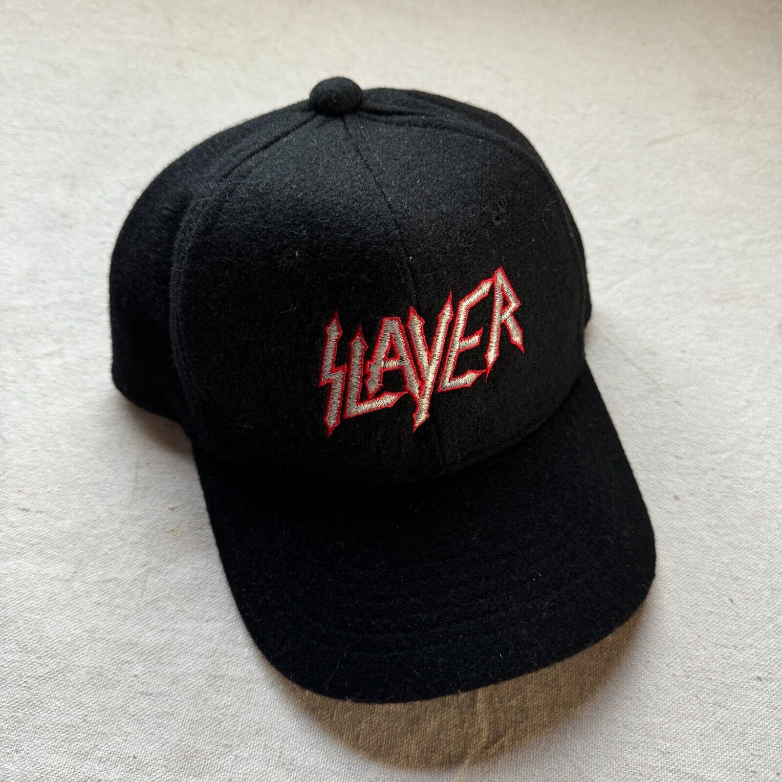 Brockum Vintage 90s Slayer Band Snapback Wool Hat Cap Brockum Black Size ONE SIZE - 1 Thumbnail