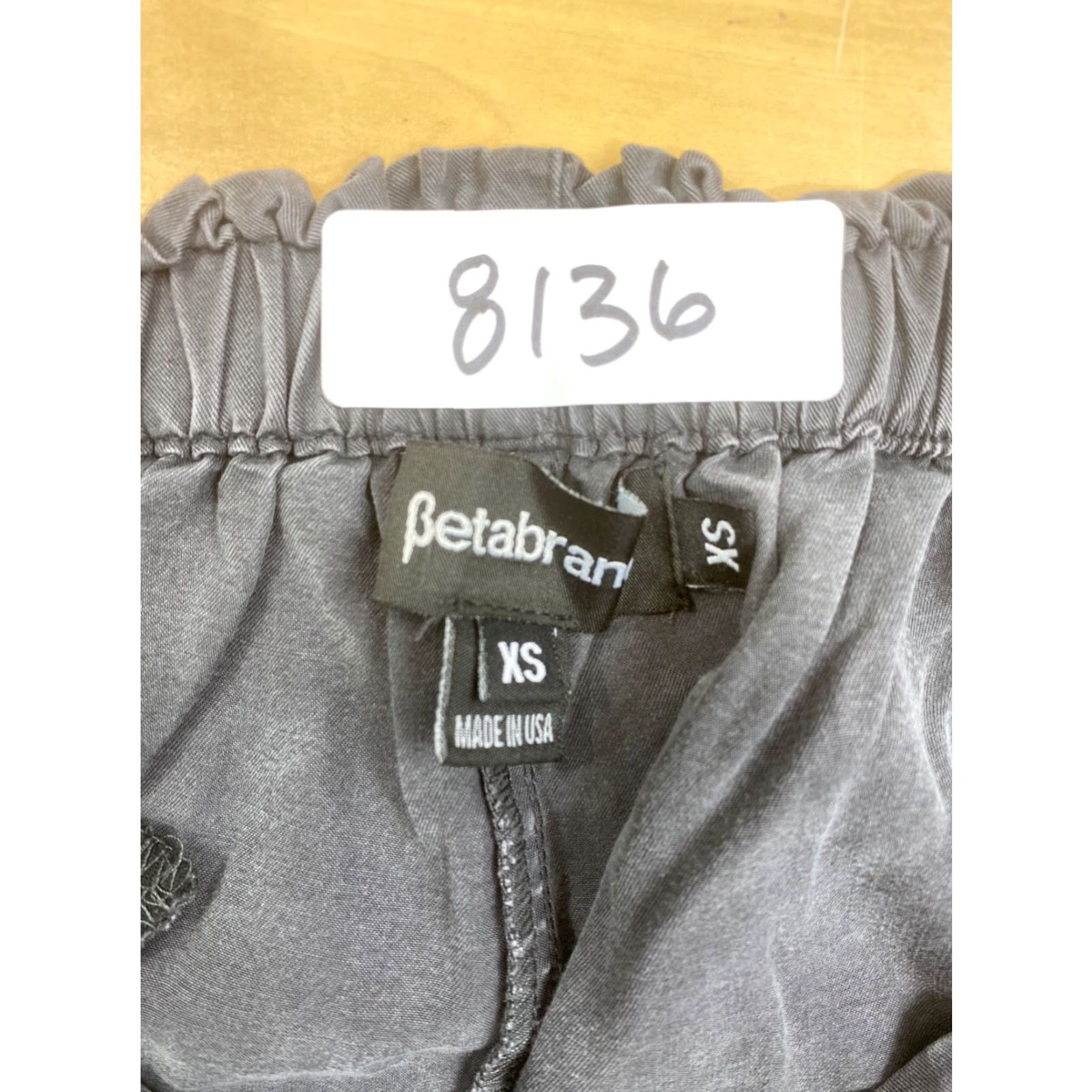 Vintage Betabrand Pants Womens XS Gray Casual Drawstring Inseam 28" Flat Front Ankle City Style - Regular Rise Mens? Size 26" / US 2 / IT 38 - 3 Thumbnail