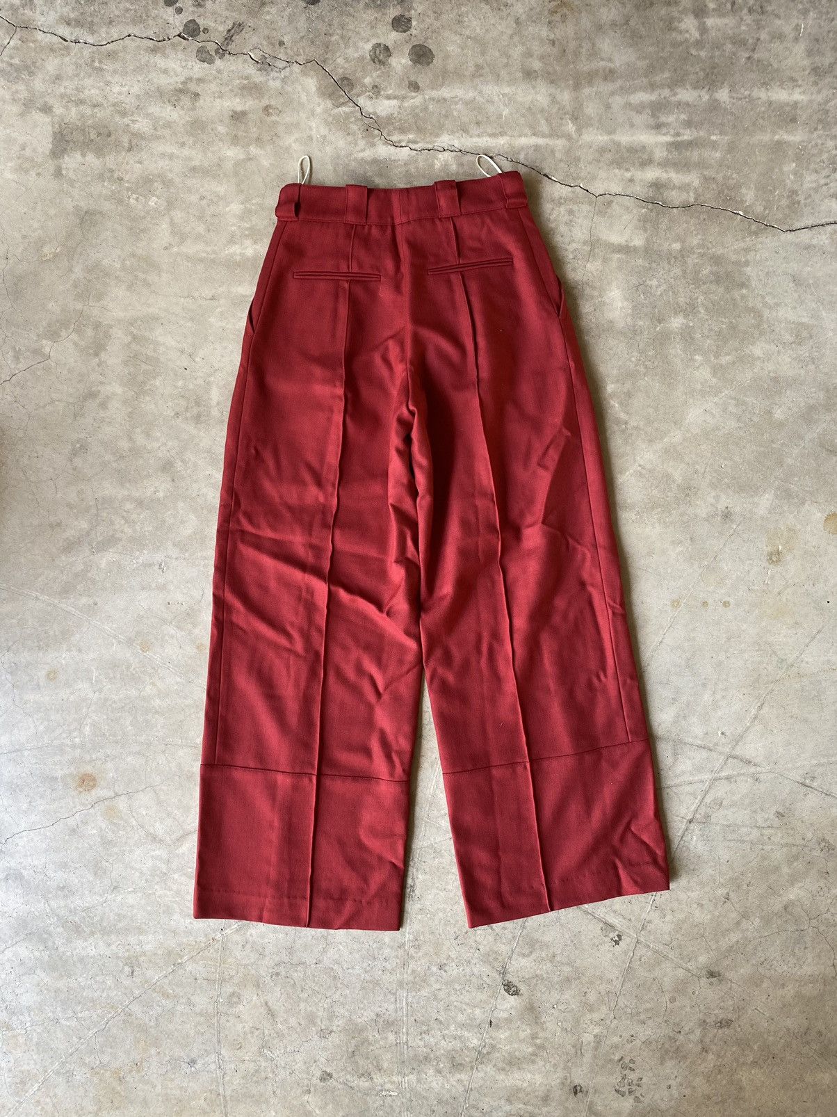 Marni Marni High Waisted Wide Leg Wool Trousers 28/32 Size 28" / US 6 / IT 42 - 2 Thumbnail