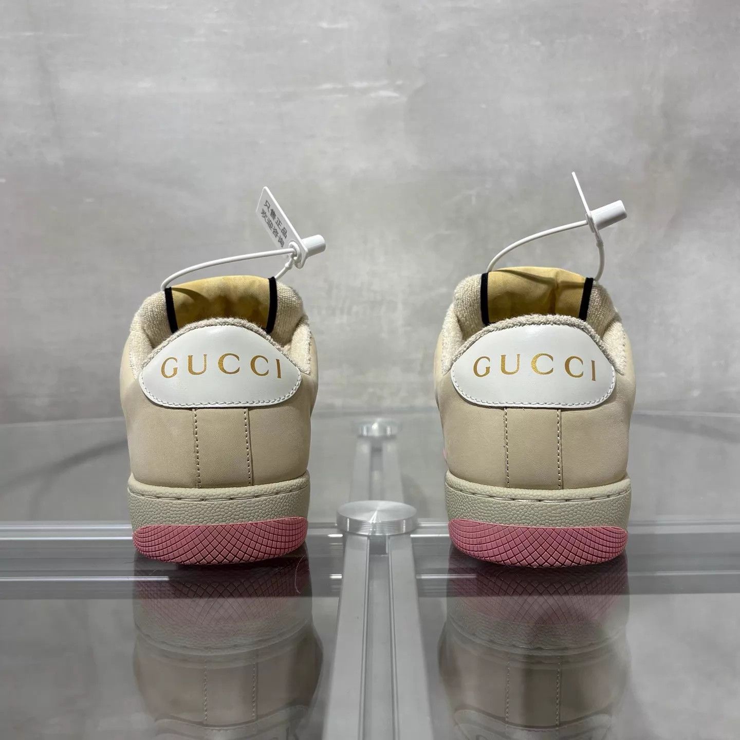 Gucci Gucci GG monogram Rhyton dirty pink enamel 35.5 Size US 5 / IT 35 - 6 Thumbnail