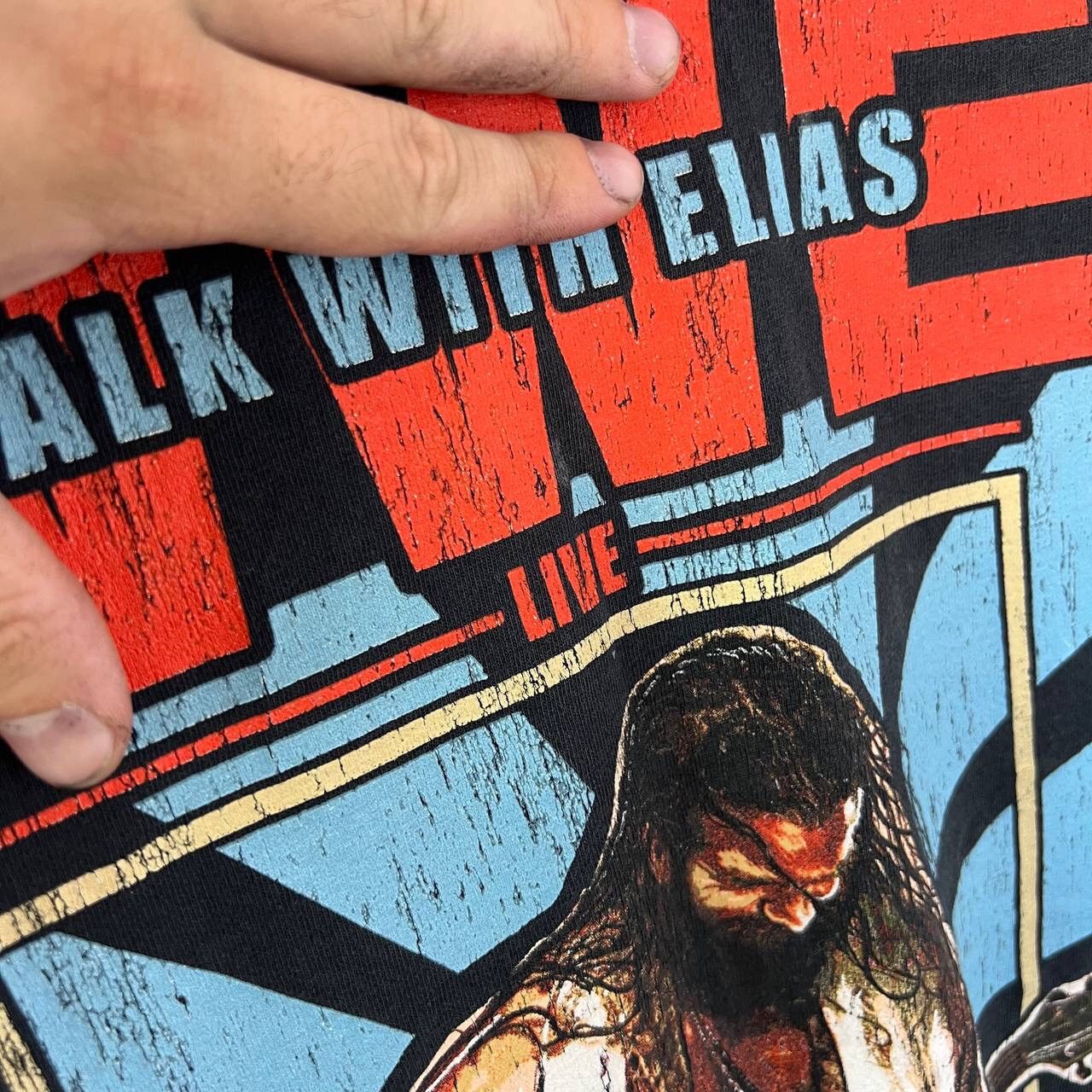 WWE WWE Walk With Elias Live Tour Tee T-shirt Y2K Style Size US XL / EU 56 / 4 - 6 Thumbnail