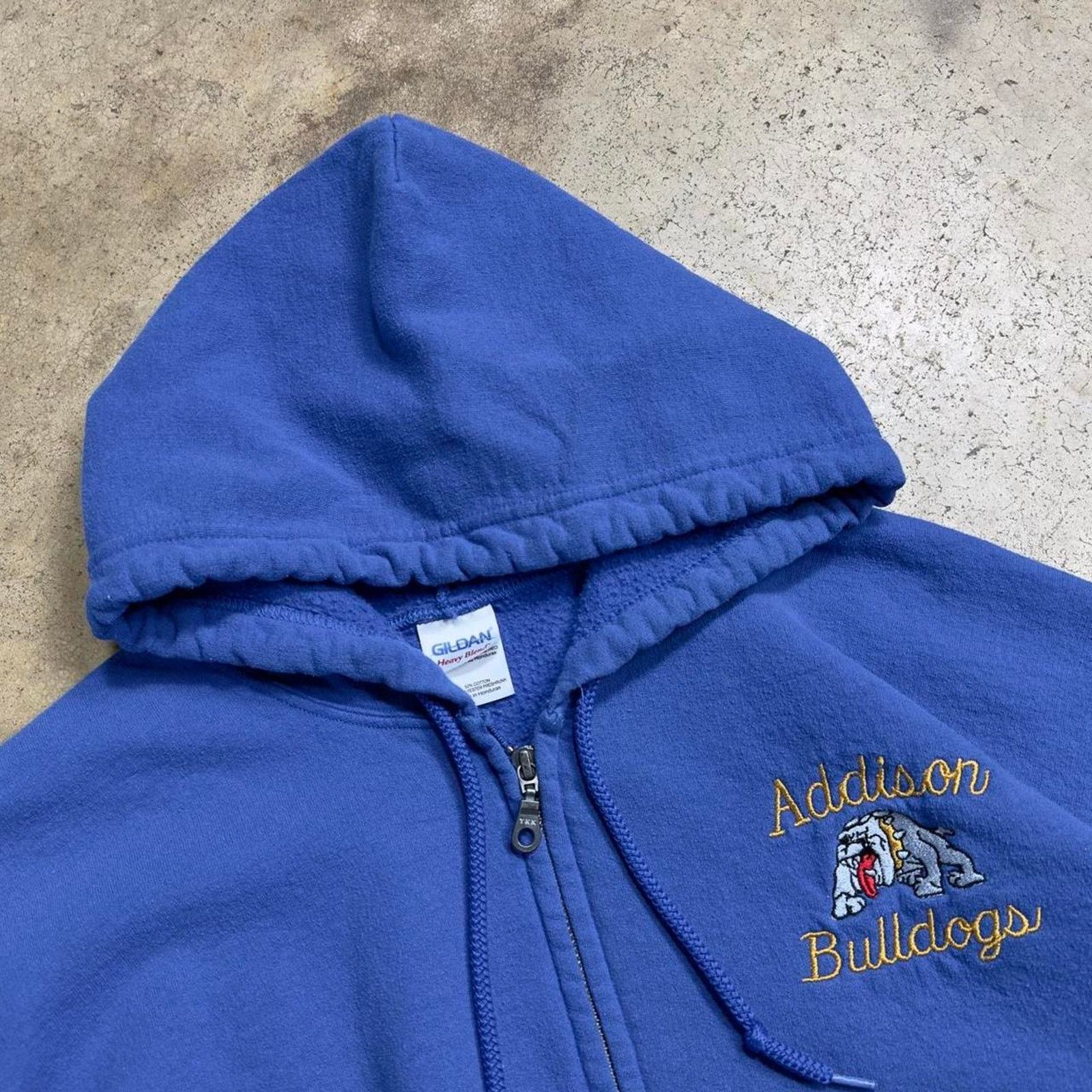 Japanese Brand × Vintage Vintage Embroidered Bulldogs Cotton Streetwear Hoodie Size US L / EU 52-54 / 3 - 5 Thumbnail