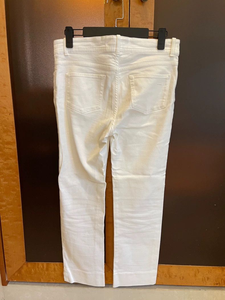 Loro Piana LORO PIANA White trousers Size 26" / US 2 / IT 38 - 3 Thumbnail